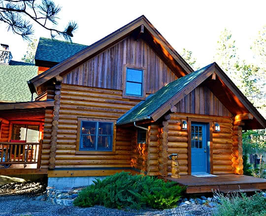 Refinished Montana Log Home, oiled and preserved
